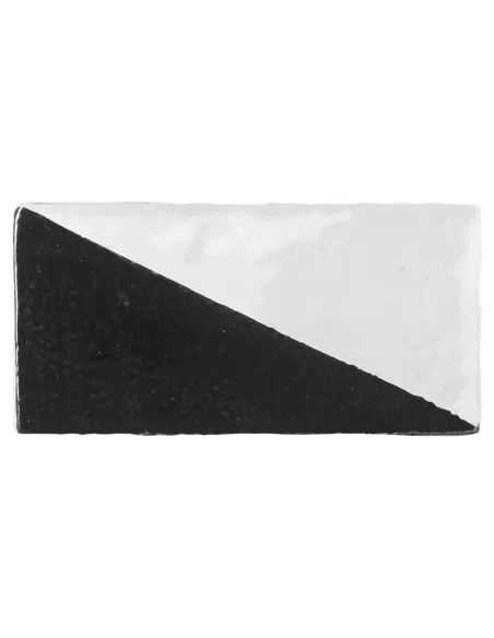 Decor tiles Metallica White Triangle 10x20 Cm