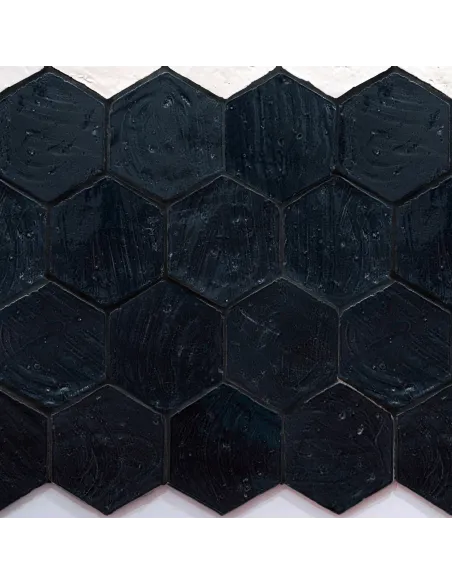 Artistic tiles Emotions black glossy hexagon 20X23 cm