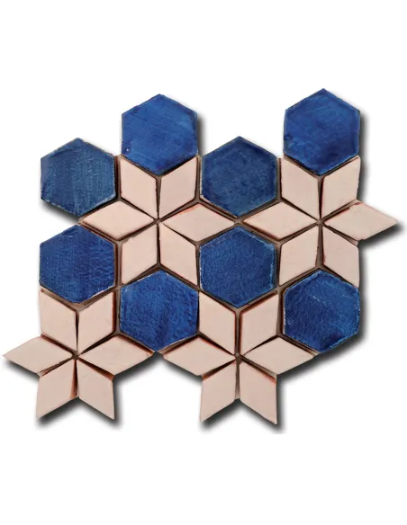 Mosaic tiles Le Miniature Fiori 2 on mesh 27,5X32,5 cm