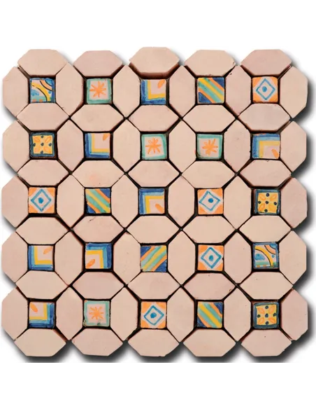 Mosaic tiles Le Miniature Decorazione 4 on mesh 26,5X26,5 cm