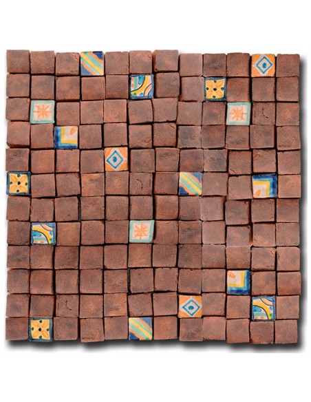 Tessere Mosaico Le Miniature Tozzetto Oro su rete 29,6X29,6 cm