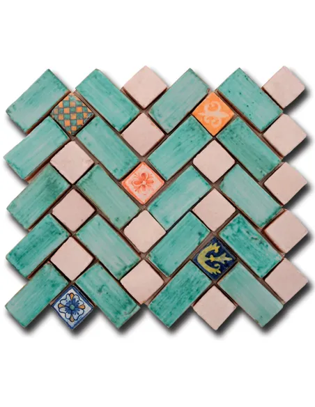 Mosaic tiles Le Miniature Geometria 1 on mesh 27,5X32,5 cm