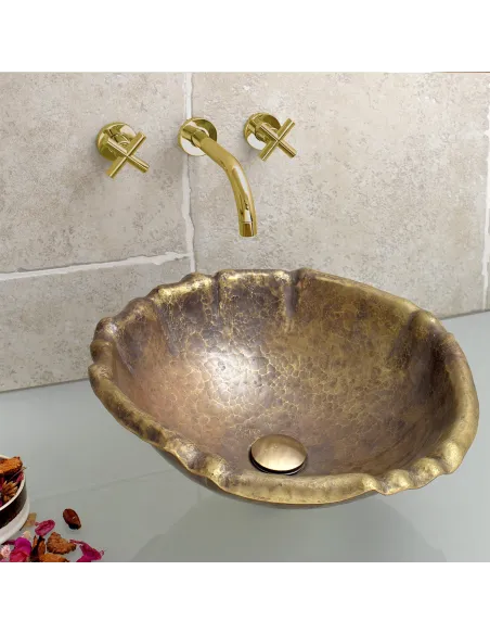 Handmade bathroom sink Ottone Antico Maestri Ramai