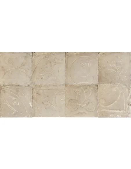 Carrelage Décoratif Effet Métal Camel Beige Relief 30x30 Cm