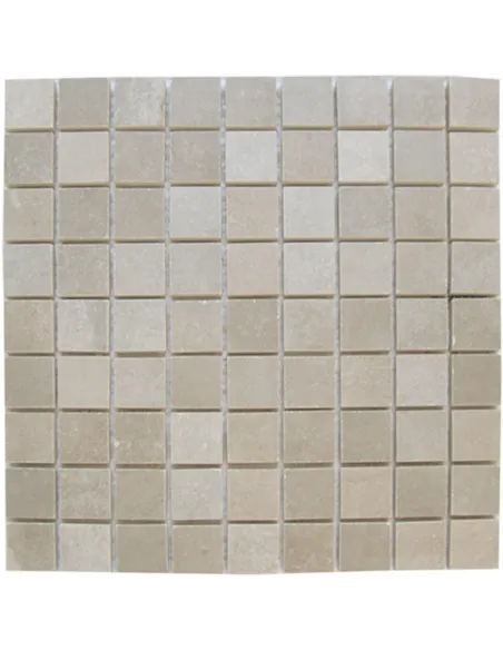 Carrelage Mosaïque Grigio Chiaro 3x3 cm sur trame 30x30 cm