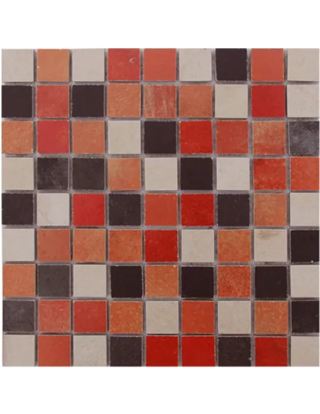 Carrelage Mosaïque Nuovi Colori Mix 3x3 cm sur trame 30x30 cm