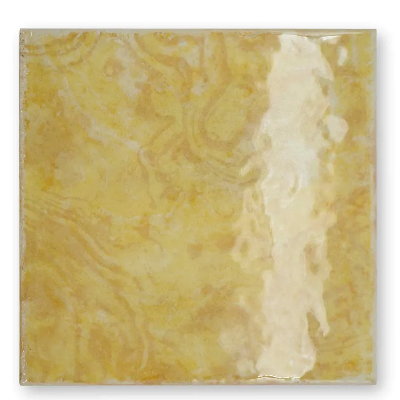 Piastrelle lucide giallo ambra 33x33 cm