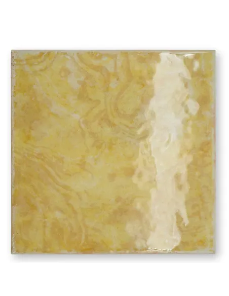 Piastrelle lucide giallo ambra 33x33 cm