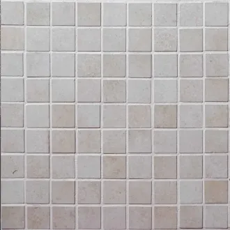 Piastrella mosaico Bianco Classico 3x3 cm su Rete 30x30 cm